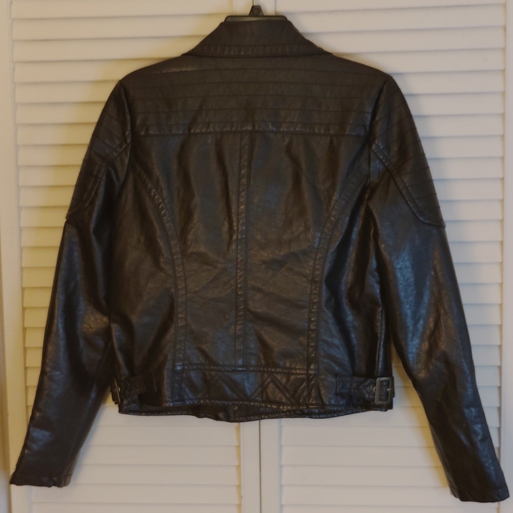 Rue21 Black Faux Leather Women's Jacket - Picture 2 of 6